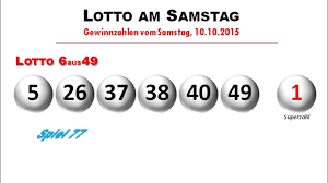 Die ziehung 6 aus 49 findet jeweils am mittwoch und am samstag statt. Lotto Samstag Ziehung Lottozahlen Vom 10 10 2015 Youtube