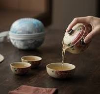 Flint Red Peony Travel Tea Set