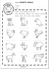 Colección de yadhira nolasco • última actualización: Animales Domesticos Ficha Imprimible Infantil Gratis Educaplanet Apps
