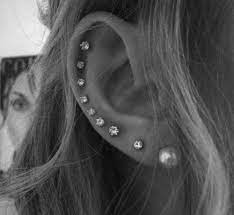 Time To Start On The Left Ear Or Remodel The Right Earings Piercings Ear Piercings Multiple Ear Piercings