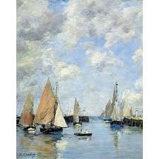 Puzzle D Art En Bois 250 Pieces Michele Wilson Eugene Boudin La Jetee A Maree Haute Taille Taille Unique Trouville Art En Bois Peinture De Voilier