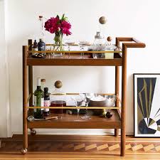 Pull the cart up alongside the stove so you can keep an. Mid Century Bar Cart Walnut West Elm United Kingdom