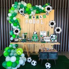 Soccer balloon garland theme party decoration, soccer themed birthday party decoration, boy birthday party balloon decorations 16 ft this amazing soccer balloon garland kit great match your. Jevenis Set Of 21 Soccer Birthday Party Decoration Set Soccer Ball Balloons Soccer Ball Banner Soccer Party Decorations Soccer Banner For Boy S Birthday Baby Shower Decoration Banners Toys Games Urbytus Com