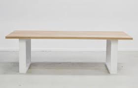 Something A Little Different The Loop Leg Table Solid Hardwood Timber Top And White Timber Legs Furniture Home Office Design Innovative Furniture