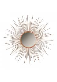 This large starburst mirror features elegant iron spokes around a small centre mirror. Buy 36 Copper Sunburst Circular Metal Wall Mirror Online Decorshore