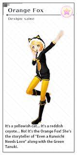 Orange Fox Design Saine Hatsune Miku Project Diva Miku