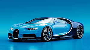 Blue sports car isolated on white vector royalty free stock. Hd Wallpaper Blue Sports Car Bugatti Bugatti Chiron Blue Cars Blue Background Wallpaper Flare