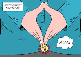 German chancellor angela merkel defended the extension of germany's partial lockdown in a speech to lawmakers thursday. Merkel Corona Von Erl Politik Cartoon Toonpool