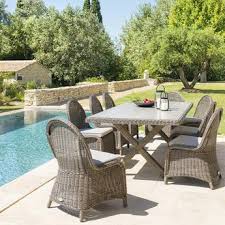 Les tables de jardin sont disponibles dans un choix de matériaux très large et très complet. Table De Jardin Betong Effet Bois Macadamia Buche 8 Places