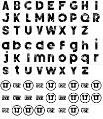 The fonts in use section features posts about fonts used in logos, films, tv shows, video games, books and more; Silver Forte Grunge Font Download