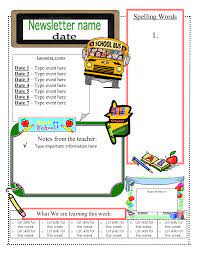 3 6 Free Resources Free Classroom Newsletter Templates Classroom Newsletter Template School Newsletter Classroom Newsletter