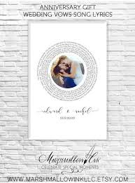 Personalized Gift For Him Photo Anniversary Gift One Year Wedding Anniversary Gift First Dance Song Ly Wedding Song Lyrics Wedding Songs Unique Wedding Gifts