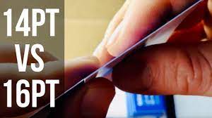 Print business cards to represent your brand. 14pt Business Cards Vs 16pt Business Cards Youtube