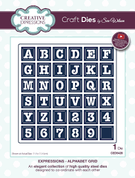 Check out our alphabet order selection for the very best in unique or custom, handmade pieces from our shops. Creative Expressions Sue Wilson Expressions Alphabet Grid Craft Die Creative Expressions