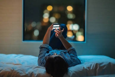 Sending a late night message, AI generated