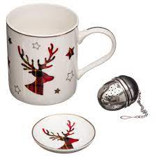 C'est à vous de faire votre choix. Coffret Mug De Noel Boule A The En Inox Bols Mugs Tasses Pier Import