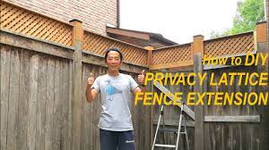 Tips and tricks to build a treated wood fence. Easy Fence Diy Privacy Lattice Extension Youtube