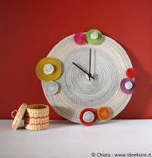Orologio Da Parete Di Cartoncino Ondulato A Tutto Tondo Con Tutorial Orologi Da Parete Filigrana Di Carta Orologio