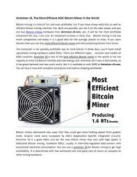 Brent crude oil prices as a global. Calameo Antminer S9 The Most Efficient Asic Bitcoin Miner In The World 1
