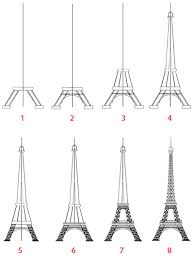 Voici les étapes principales pour dessiner un visage avec la méthode mise au carreau. Tour Eiffel Dessin 3d Facile Tourism Company And Tourism Information Center