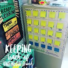 How Do You Keep Track Of Unfinished Work My Kiddos Write It On A Sticky Note That Is Labeled With Missing Work Sticky Notes Student Numbers