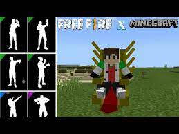 Free fire emotes mod for minecraftpe, mcpe. Minecraft Pocket Edition Addon Emote Free Fire Youtube
