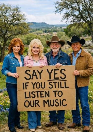 Country music legends perform together