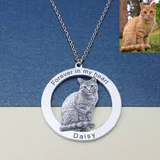4.5 out of 5 stars (276) sale price $32.20 $ 32.20 $ 46.00 original price $46.00 (30% off) free shipping favorite add. Custom Portrait Your Pet Photo Necklace Pet Lover Gift Cat Necklace Personalized Silver Dog Name Necklace Memory Gift For Her Customized Necklaces Aliexpress