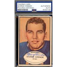George Connor PSA DNA Vintage Signed 1953 Bowman Autograph