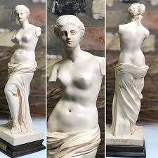 Venus De Milo Aphrodite Greek Goddess Nude Woman Statue Figurine Alabaster  ITALY | eBay