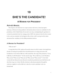 If the topic is making a contributi. Http Www Cawp Rutgers Edu Sites Default Files Resources Shesthecandidatebookchapter Pdf