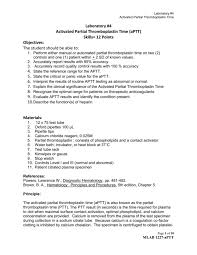 Blood clots are your body's natural defense against blood loss. Lab 4 Ptt