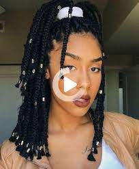 100 Romantisch Medium Box Braids Ontwerpen Voor U Bob Braids Hairstyles Medium Box Braids Box Braids Hairstyles For Black Women