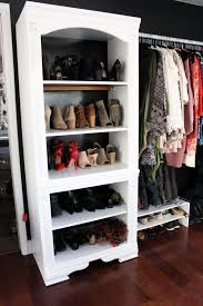 This one is simple and understated, but holds a lot of shoes and would look nice in any. How To Make A Diy Closet From A Bookshelf For Less Than 100 Creative Fashion Blog