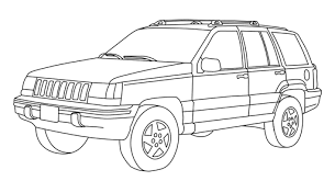 Langkah 2 gandakan gambar pada langkah 1 dengan copy paste atau menekan + (plus) pada keyboard. Gambar Mewarnai Mobil Jeep Coloring Pictures Funny Pictures Pictures