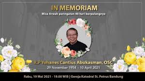 Maybe you would like to learn more about one of these? Misa Arwah 40 Hari R P Yohanes Cantius Abukasman Osc Rabu 19 Mei 2021 19 00 Wib Youtube