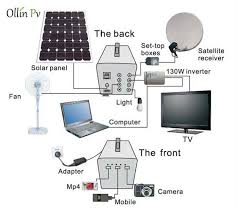 60w Residential Portable Solar Panel Charger Solar Lighting System For Home