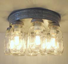 Custom crafted by highly skilled artisans; Flush Mount Rustic Mason Jar Ceiling Light Fixture New Quarts Etsy In 2021 Rustic Kitchen Lighting Rustic Light Fixtures Farmhouse Light Fixtures