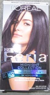 How to dye hair at home: L Oreal Feria S New Midnight Collection M32 Violet Soft Black Review