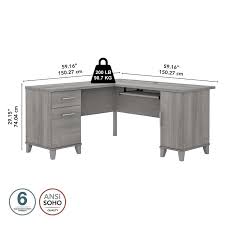 Maybe you would like to learn more about one of these? Somerset 60w L Shaped Desk With Storage In Platinum Gray Engineered Wood Wc81230k