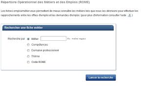 Code Rome Fiche Metier Liste Complete Emploi Pole Emploi