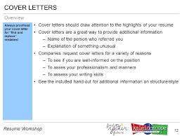 We did not find results for: 1 Resume Workshop 2 Resume Workshop Introduction Introduction Resumes Cover Letters Conclusion Resumes And Cover Letters Get Interviews Interviews Get Ppt Download