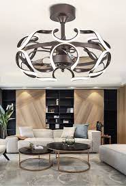 Nordic Invisible Fan Lights With Remote Control Ceilingfans Ceilingfanswithlight Ceilingfanswithlig Fan Light Ceiling Fan Ceiling Fan With Light Living Room