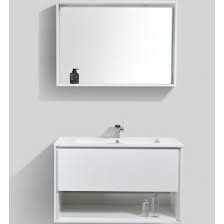 Putas iekšpusē + ārējā kartona kārba ar apdruku vai etiķeti baseins iepakojums: Veneto Bath Mc 1000h 39 Bathroom Vanity White Lacquer