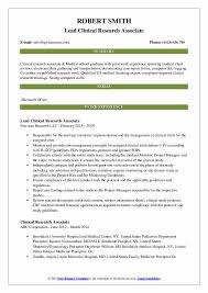 After establishing the basic way of writing a research summary, it is a must to write a first draft. Clinical Research Associate Resume Samples Qwikresume