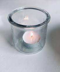 Uses For Oui French Style Yogurt Jars By Yoplait Turn Them Into Tea Light Or Votive Candle Holders Tea Lights Votive Candle Holders Candle Holders