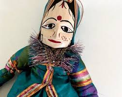 Vintage East Indian String Puppet Doll