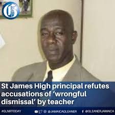 Tension is again brewing at the St James High School in Montego Bay, as a  teacher, who was temporarily employed, says she was “wrongfully terminated”  for unsatisfactory performance by the school's principal,