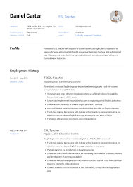 Before applying for teaching job review these if you have just completed your student teaching, teacher practicum experience, or educational internship, you will probably be eager to start. 19 Esl Teacher Resume Examples Writing Guide 2020