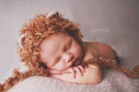 Newborn Outfit Lion Baby Hat Knitted Cuddly Toy Lion Crocheted Boys Set  Brown Fur Look Fake Fur Newborn Props